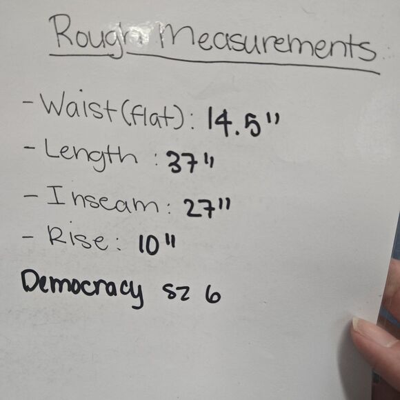 Democracy Ab Technology Mid-Rise Wide Leg Jeans size 6 Medium Wash Stretch Denim - Picture 7 of 7